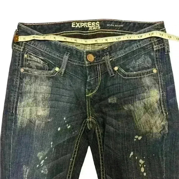 Express Zelda skinny, paint splattered jeans - Picture 2 of 6